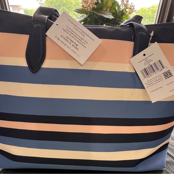 kate spade NY NWT tote set/2 large tote 14.25”wide, 11.8”high and 6.25”deep - Picture 3 of 13
